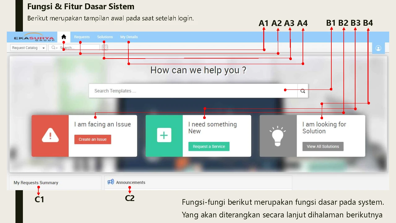 Simple Ticketing System for Helpdesk office support Illustration